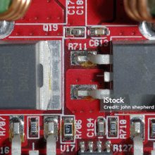 Computer Circuit board background macro